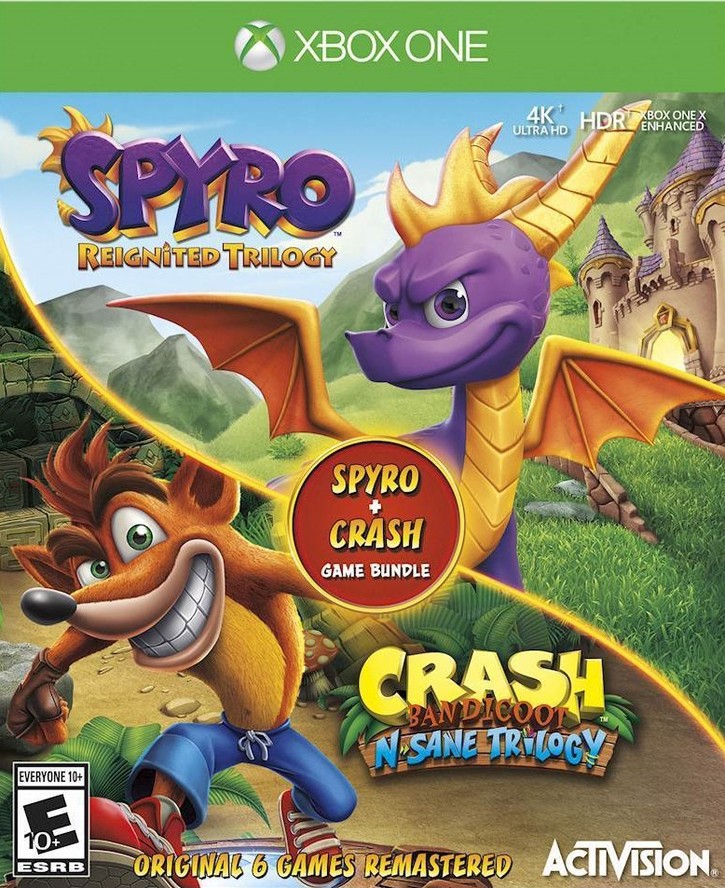 Crash Bandicoot N.Sane Trilogy + Spyro: Reignited Trilogy - XBOX ONE