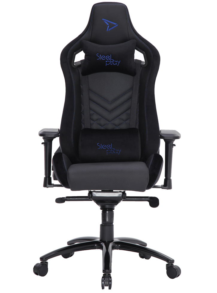 Scaun de Gaming SteelPlay SGC02: Negru/Albastru – PC