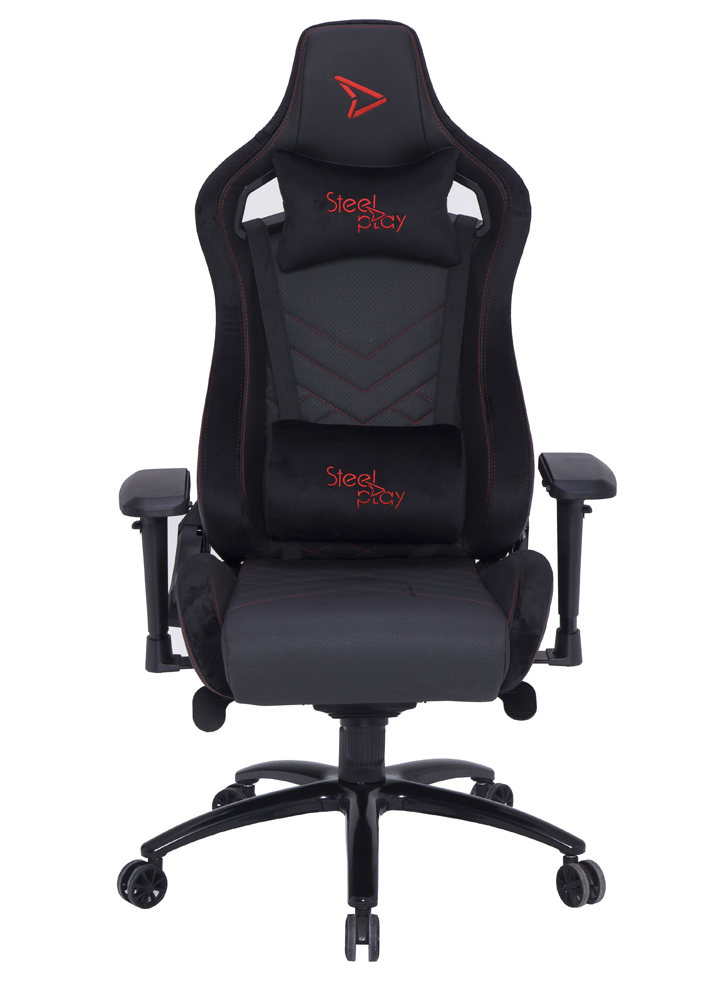 Scaun de Gaming SteelPlay: SGC02 Negru/Roșu - PC
