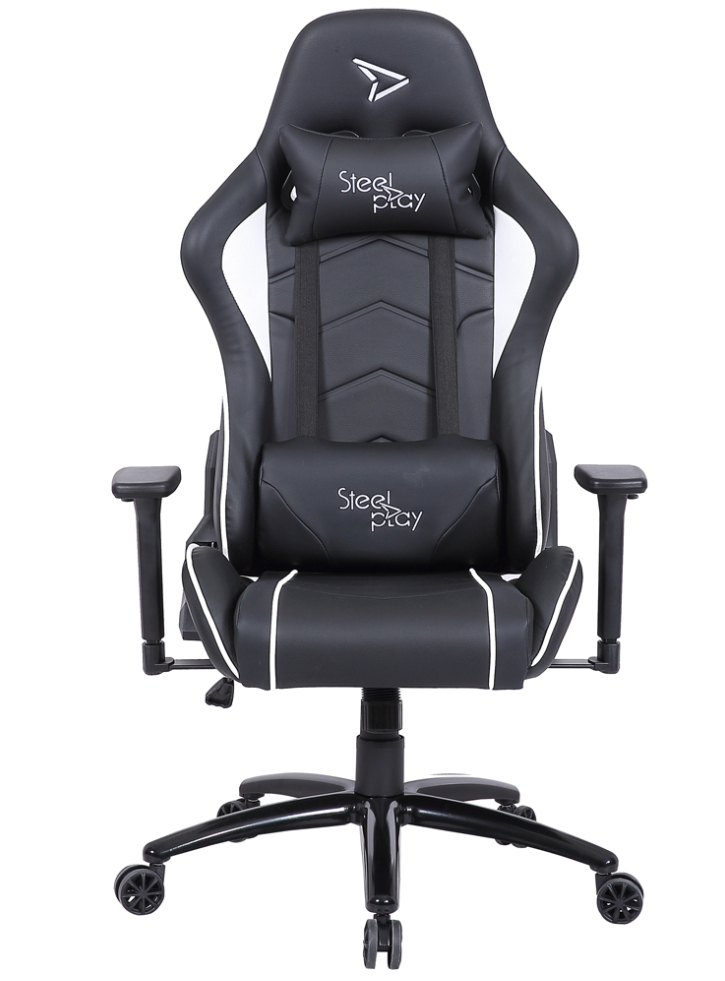Scaun de Gaming SteelPlay: SGC01 Alb - PC