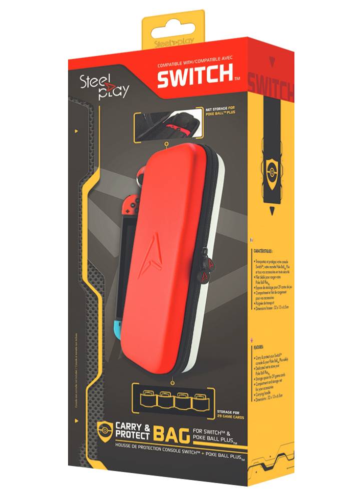 Carcasa SteelPlay de protectie Pokeball si consola - NSW