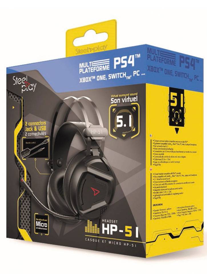 Casti SteelPlay cu fir HP-51 - PS4