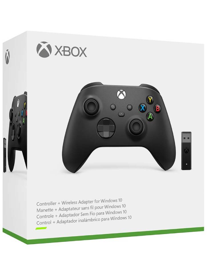 Microsoft Controller Negru + Adaptor Wireless W10  Xbox Series X/S