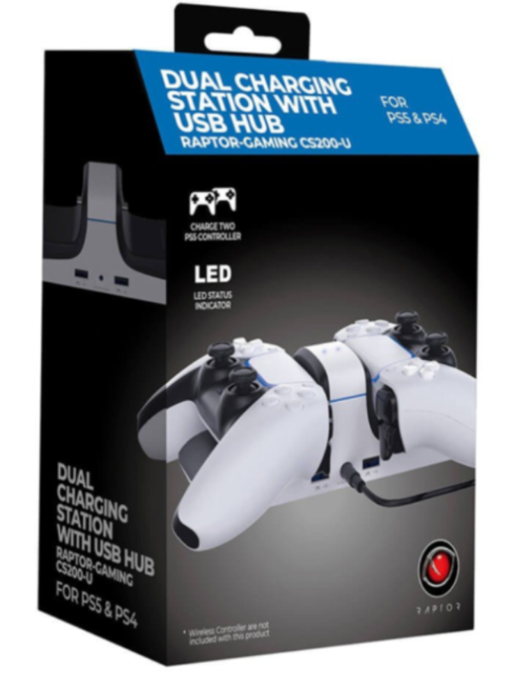 Raptor: Dual Charging Dock Controllers - PS5/PS4