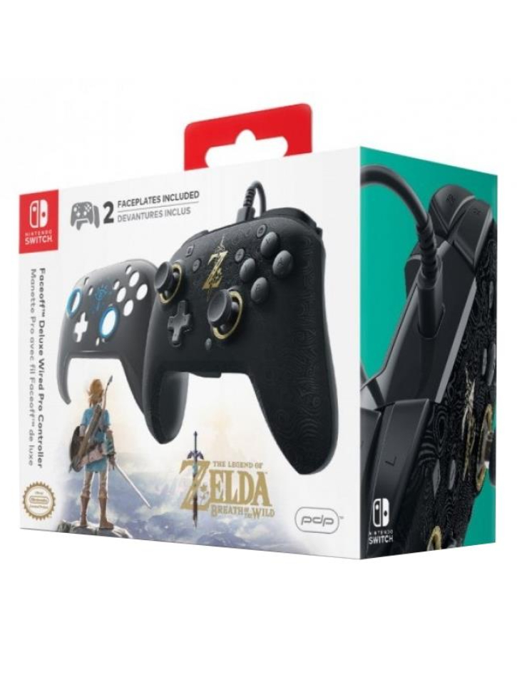 Breath of Wild Faceoff: Deluxe Wired Pro Controller - NINTENDO SWITCH