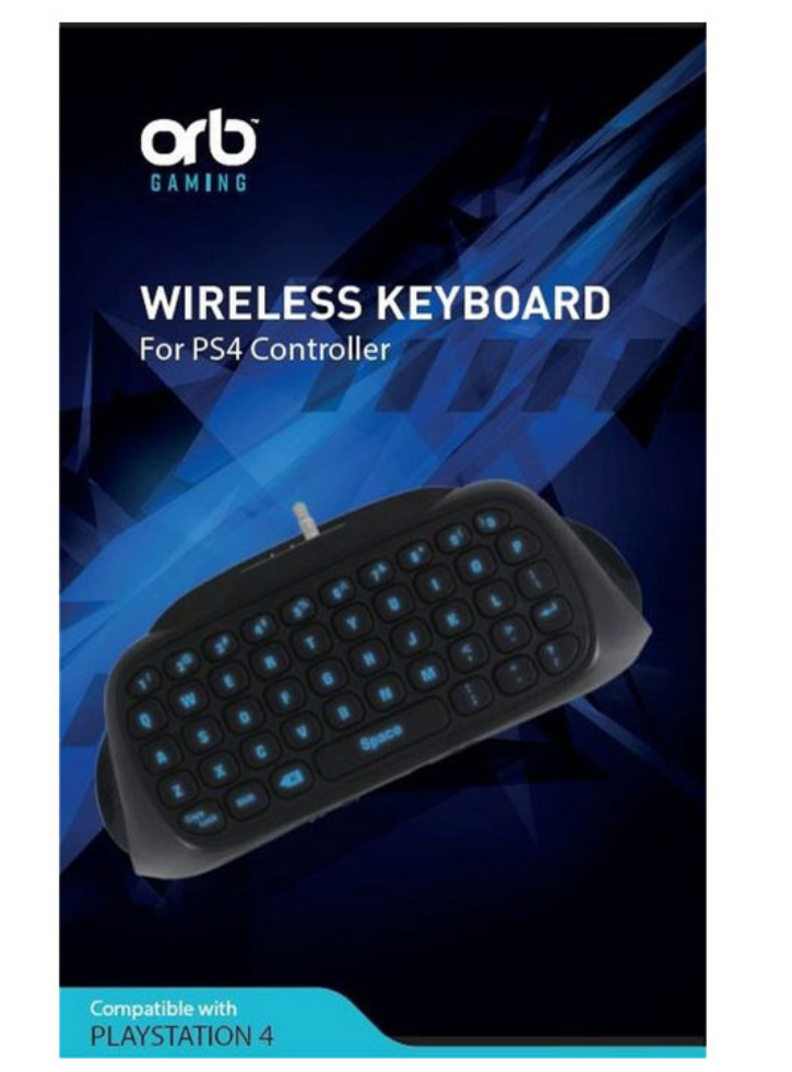 Controller Keyboard Blue Blacklit - PS4