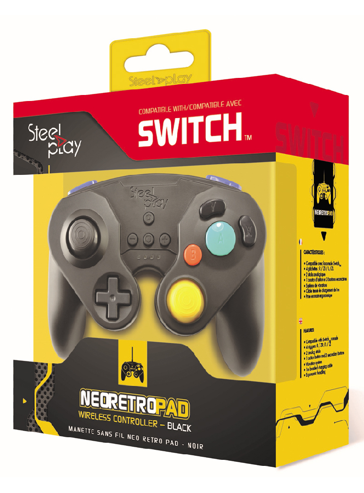 Steelplay: Gcube Wireless Controller (Black) - NSW