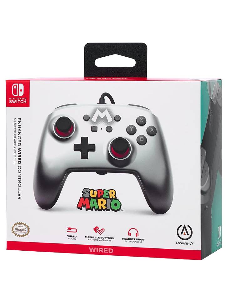 PowerA Enh Wired Controller: Silver - NSW
