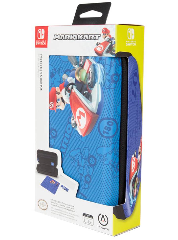 PowerA Lite Protection Case Kit Blue Mario Kart NSW