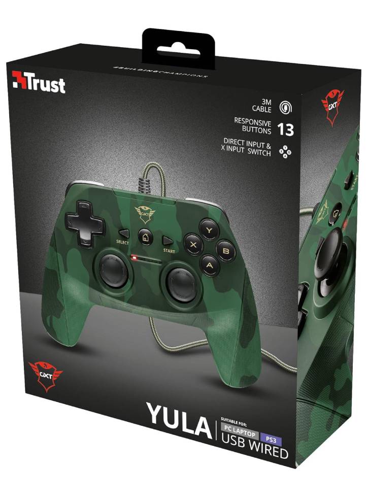 Trust GXT 540C Yula Wired Gamepad Camo Edition PS3