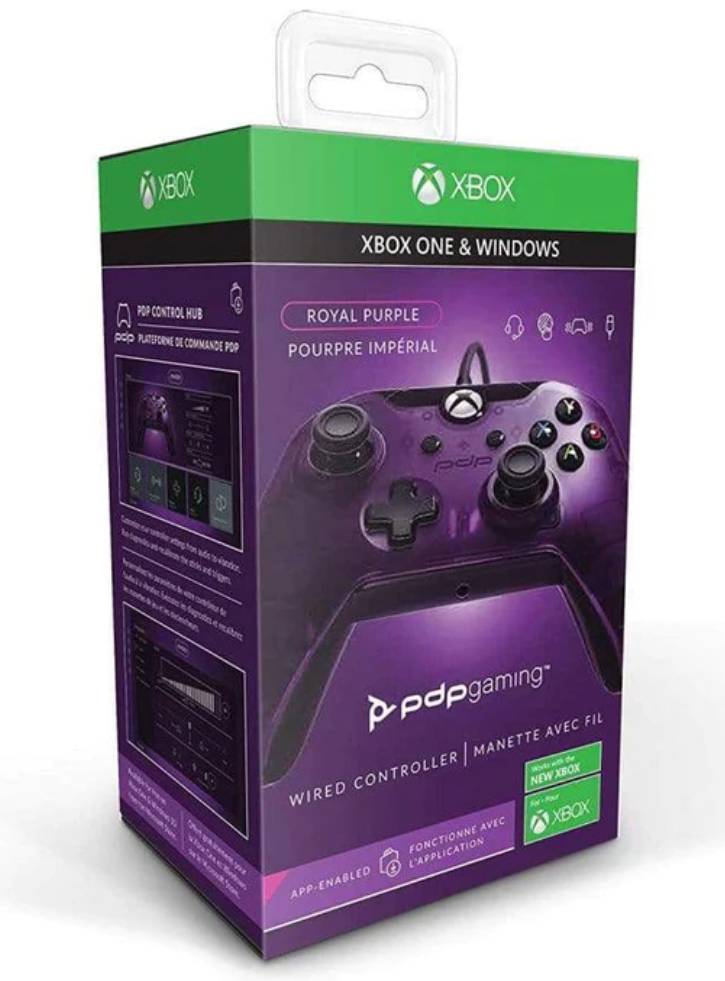 PDP Wired Controller Purple Xbox Serie X