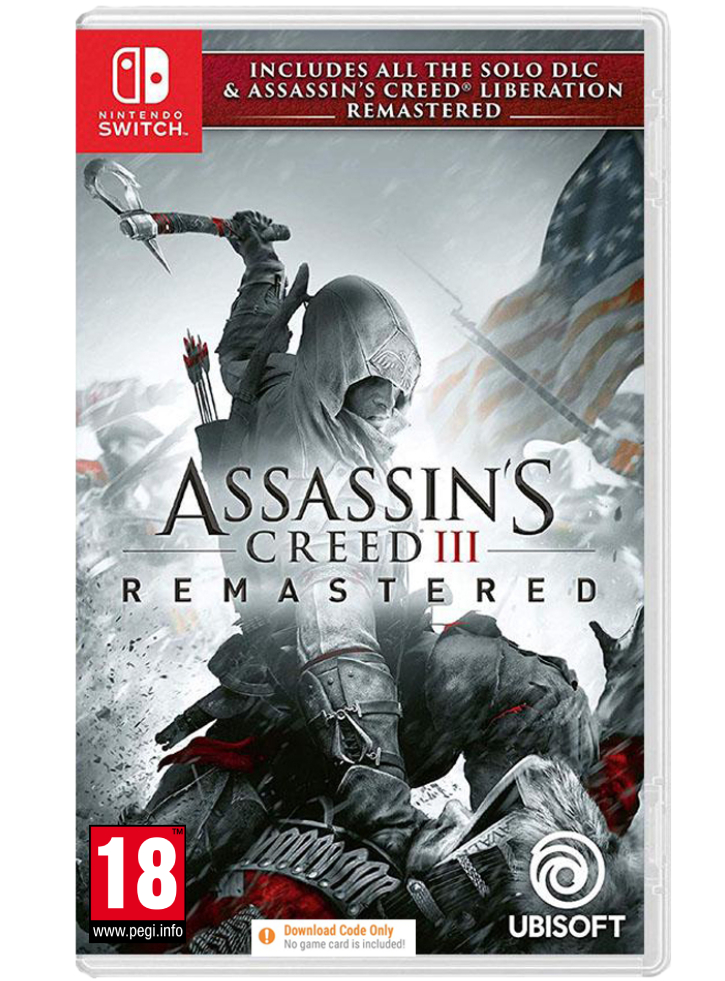 ASSASSINS CREED 3 & ASSASSINS CREED LIBERATION REMASTER (CODE IN A BOX) - SW