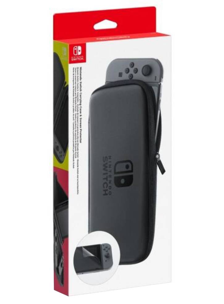 Carcasa si folie de protectie negru Nintendo Switch