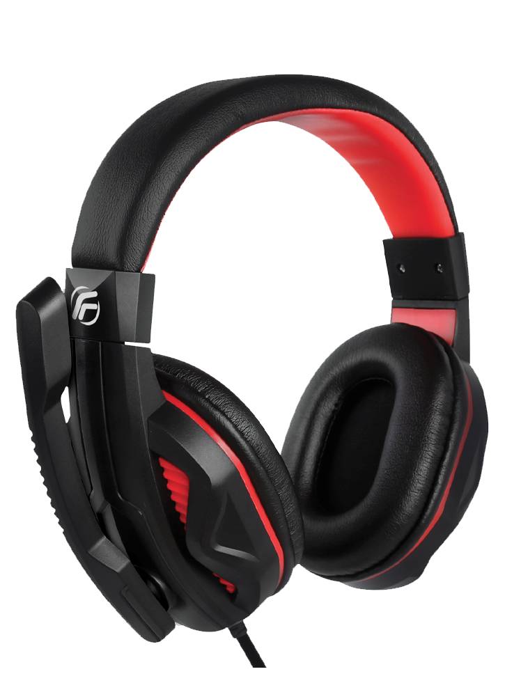 Casti cu microfon Fenner Cuffie Rosu/Negru PC
