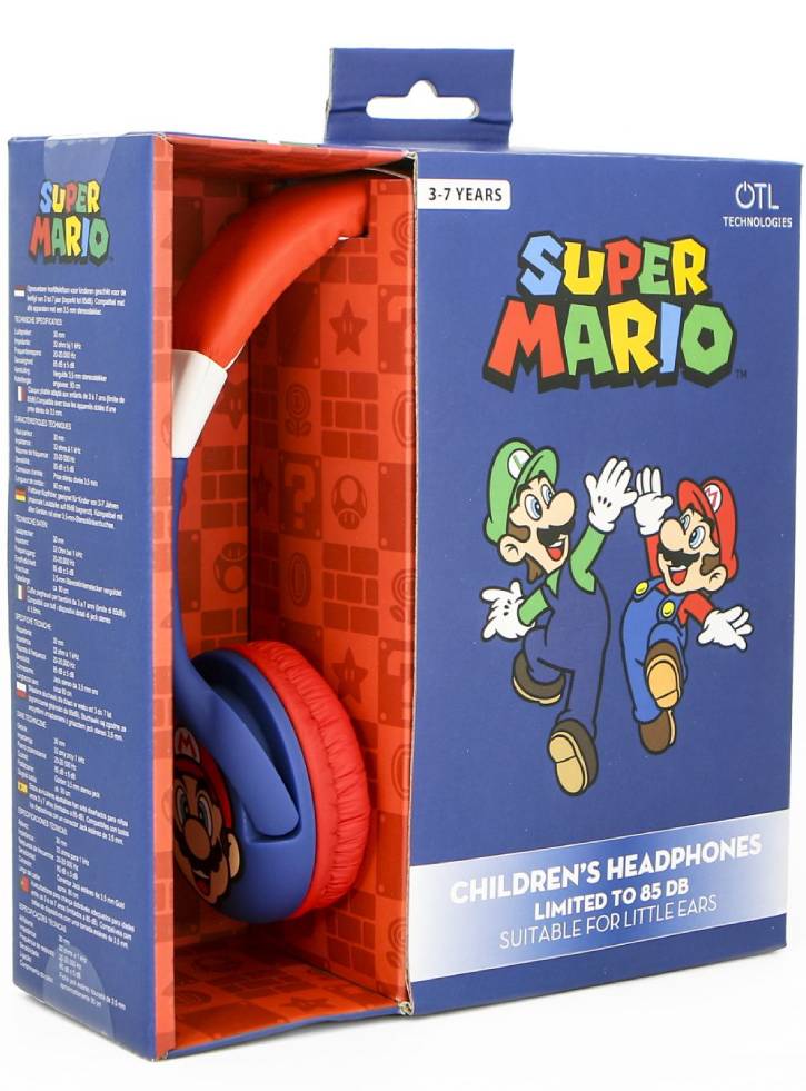 Casti OTL Super Mario Albastru/Rosu