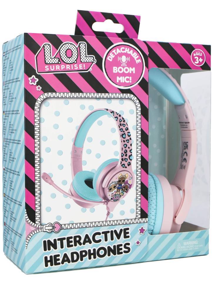 Casti cu microfon OTL Interactive LOL Boom Roz/Albastru