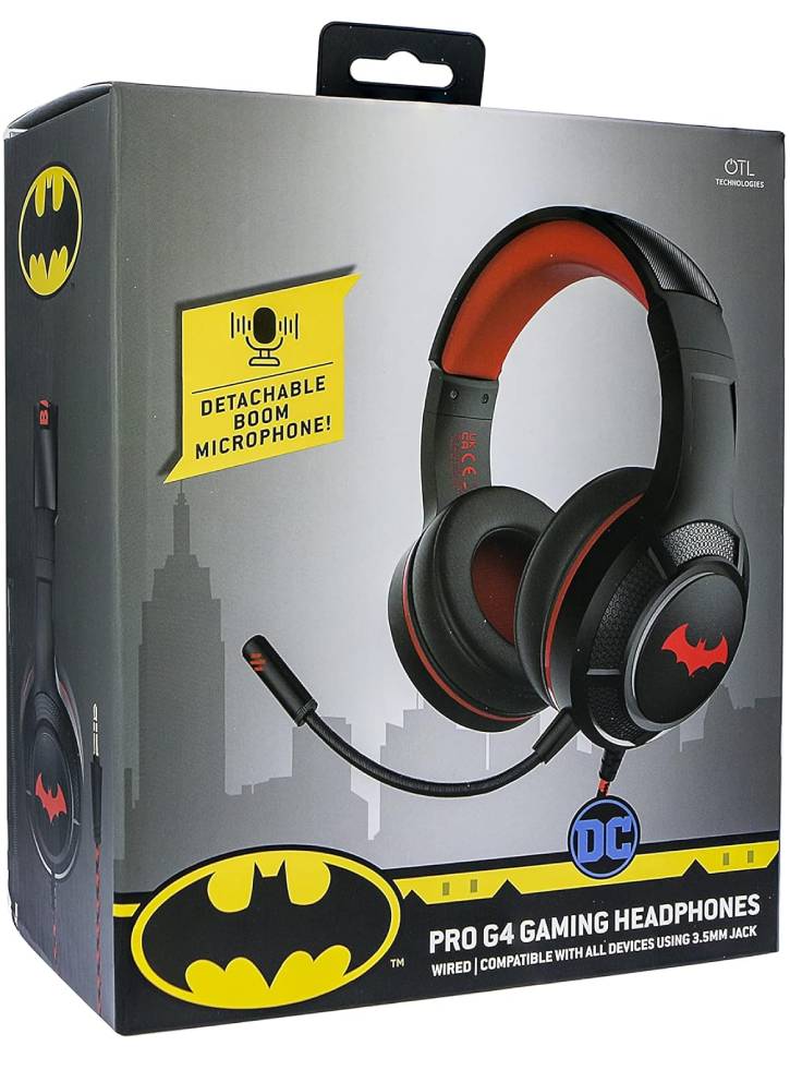 Casti cu fir OTL Batman DC Pro G4 Negru