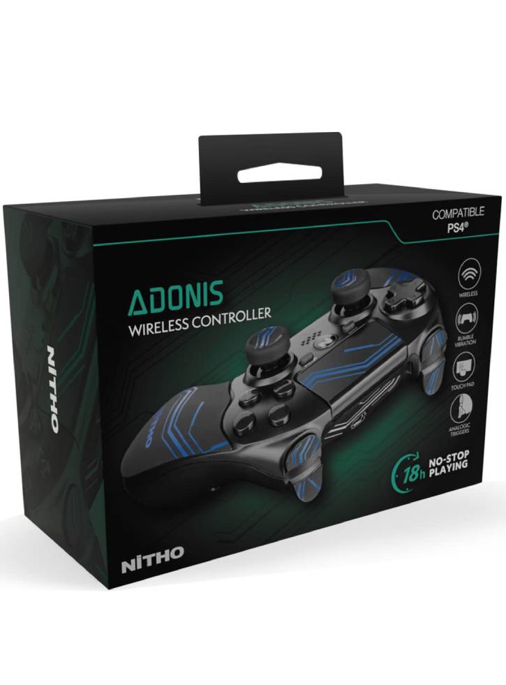 Controller Wireless Nitho Adonis - Black PS4