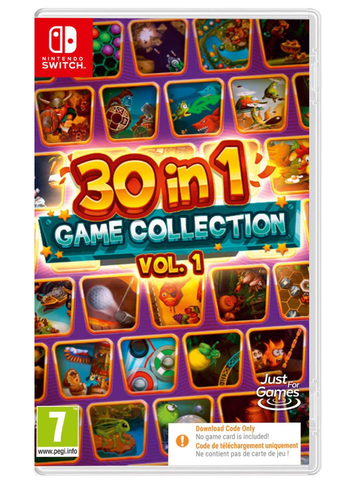 30 In 1 Games Collection Vol 1 (Code in a Box) - NSW