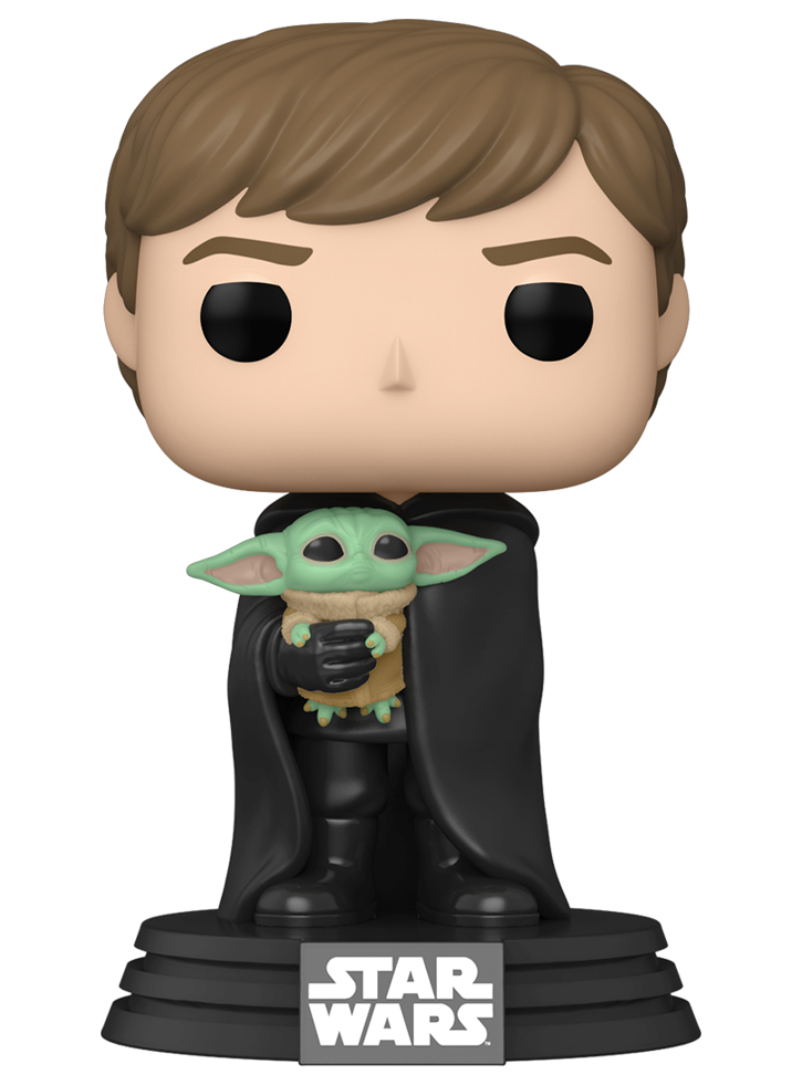 Figurina Funko Pop! Star Wars: The Mandalorian - Luke Skywalker with Grogu