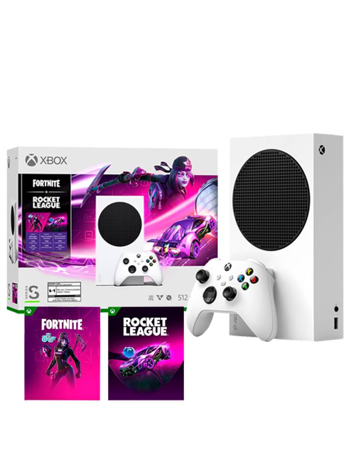 Console XBOX Serie S 512GB Holiday Bundle Fortnite + Rocket League