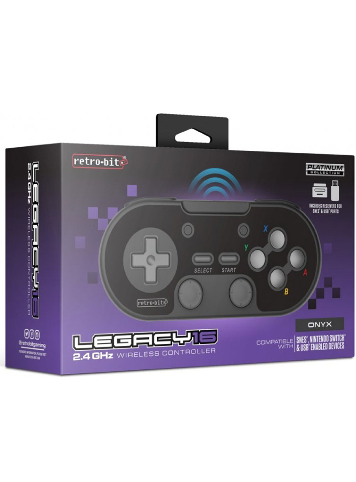 Controller Wireless Retro-Bit Legacy 16 Negru NSW/ PC