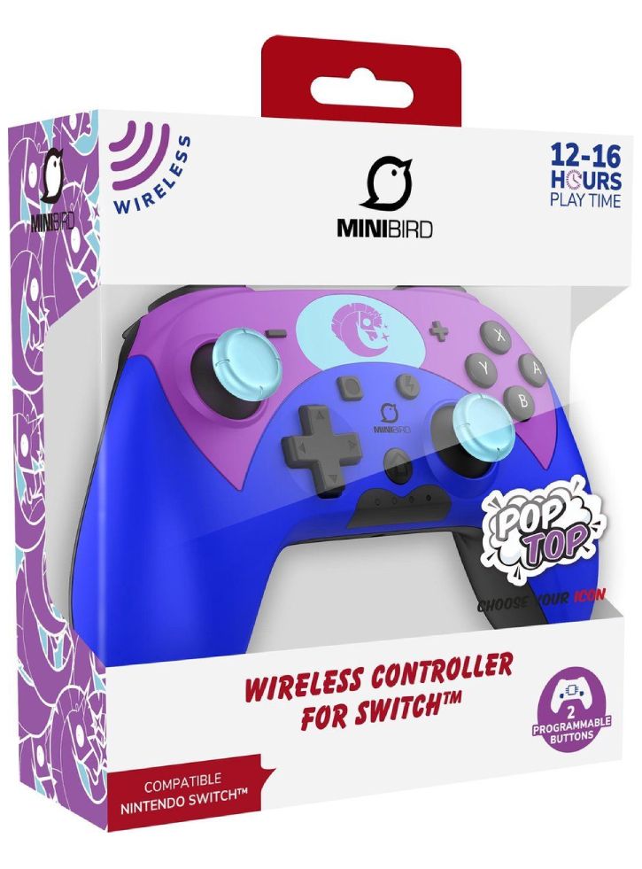 Controller Minibird Wireless Pop Top The Unicorn pentru Nintendo Switch