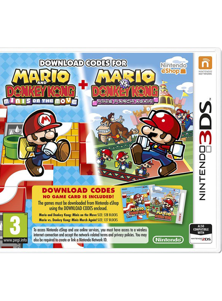 Mario & Donkey Kong Move Double Pack (Code in a box) - N3DS