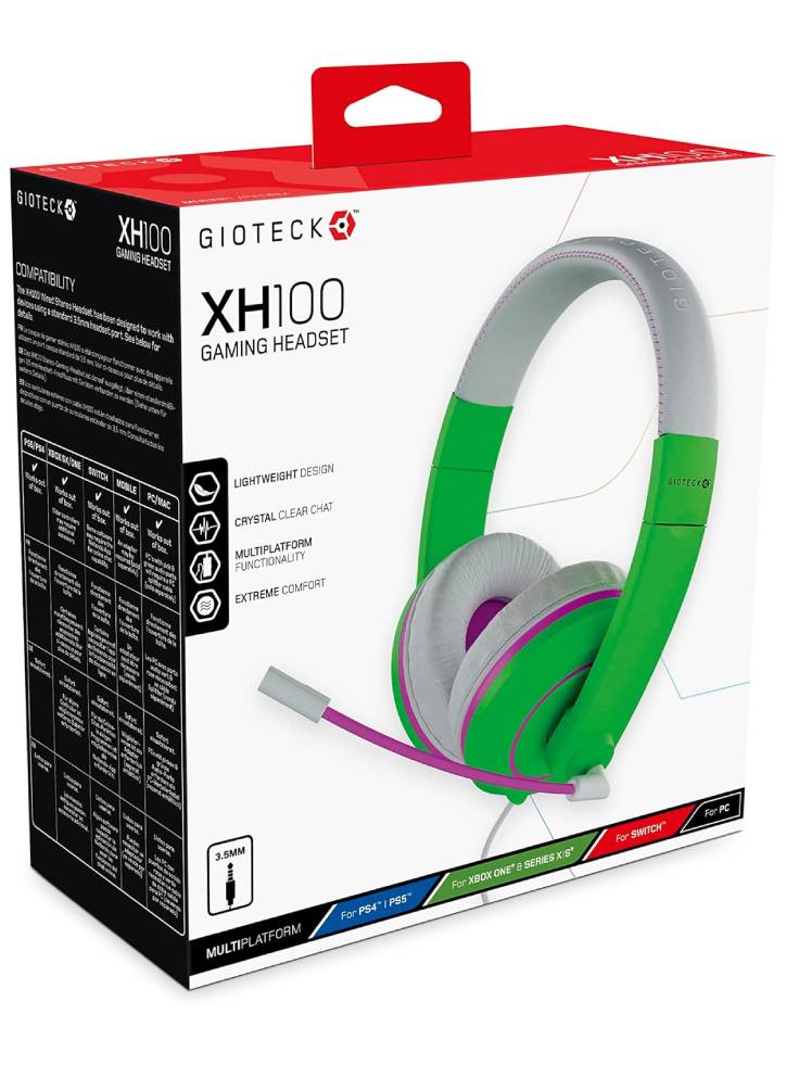 Casti Gioteck XH-100S Wired Stereo Roz/Verde