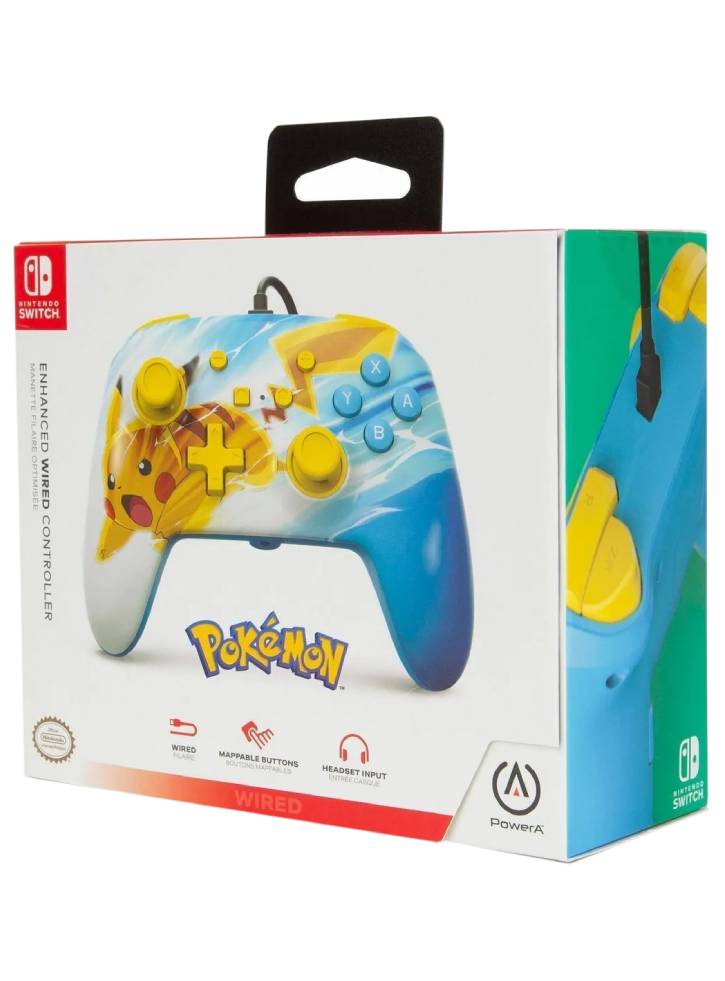 Controller Cu Fir PowerA Pikachu Nintendo Switch