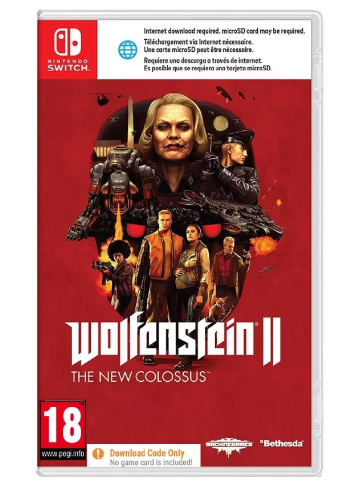 Wolfenstein II: The New Colossus (Code in a box) - NSW