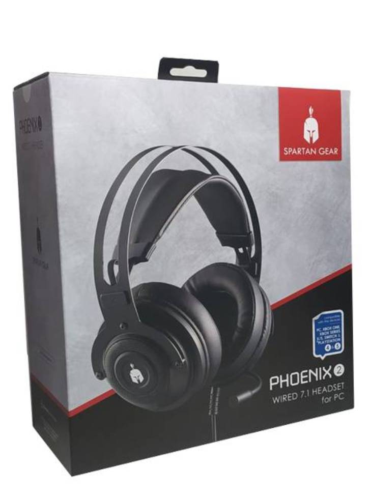 Casti Cu Fir 7.1 Spartan Gear Phoenix 2 Pentru PC/PS4/PS5/Xbox One/Xbox Series X/NSW