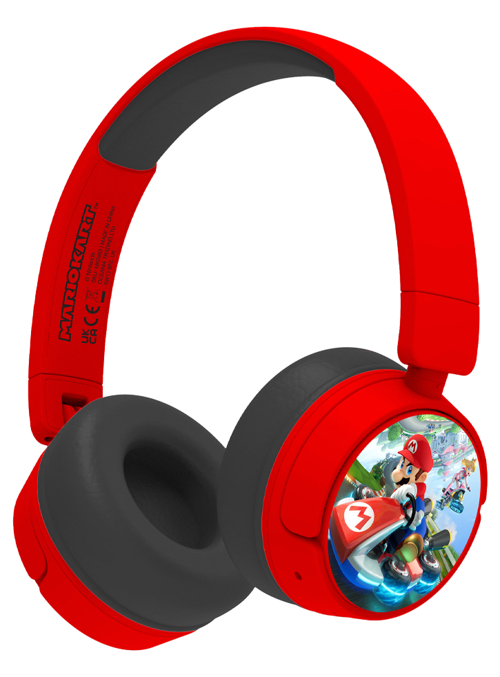 Casti OTL Mario Kart Rosu/Negru