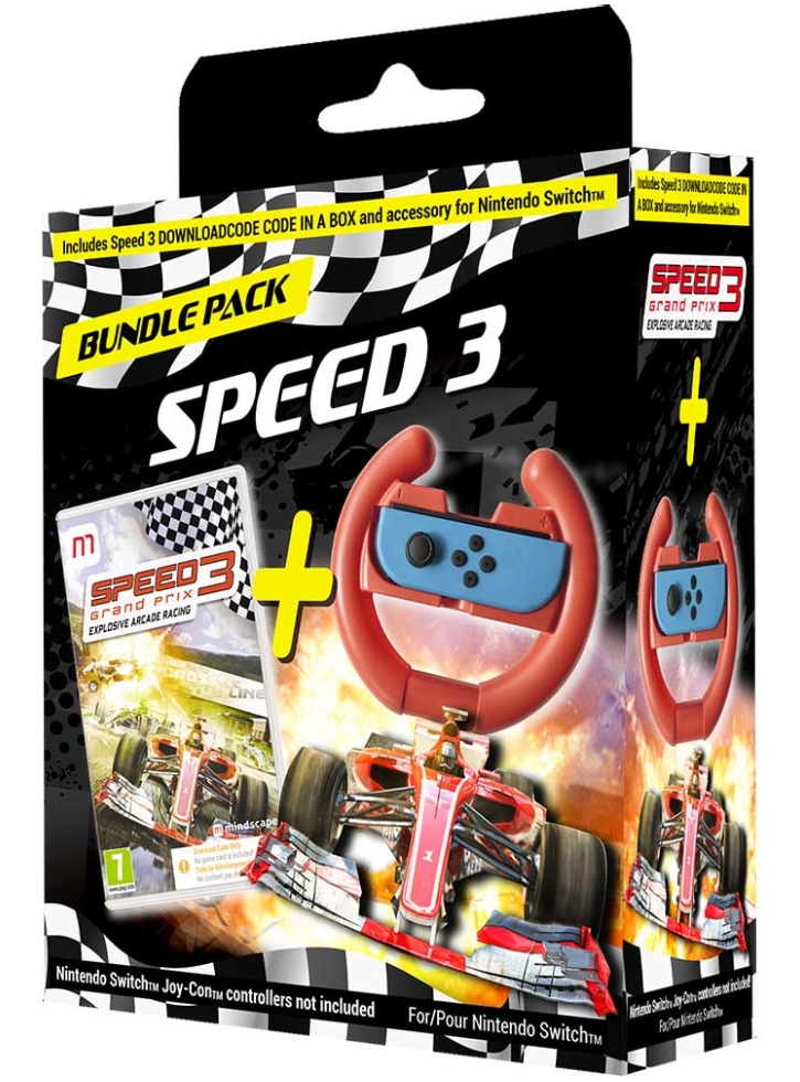 Speed 3 (Code in a box) Steering Wheel Bundle - NSW