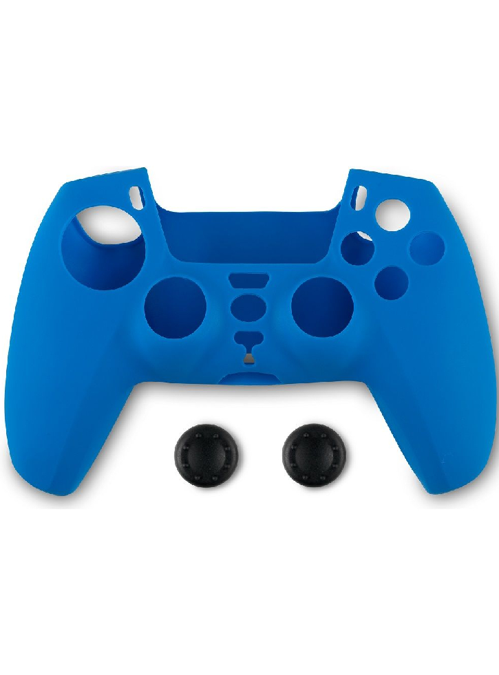 Husa din Silicon si Protectie pentru butoane Spartan Gear PS5 Albastru