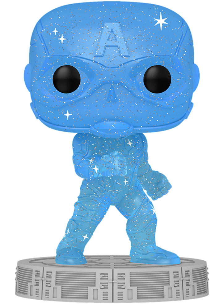 Funko POP! Art Series Marvel The Infinity Saga - Captain America (with Plastic Case)