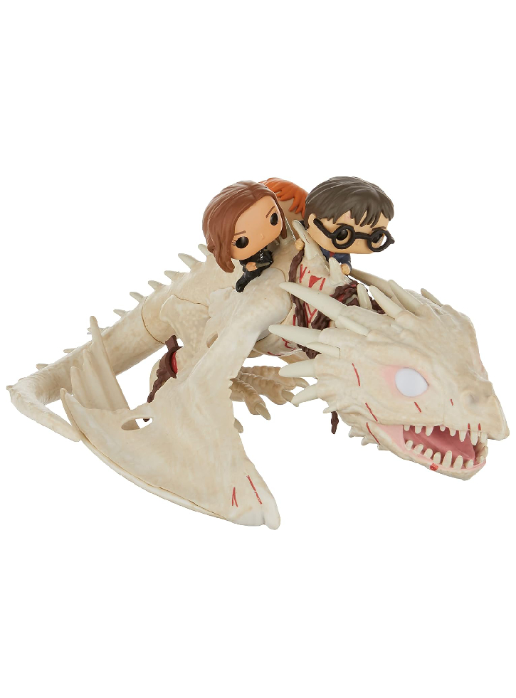 Funko Pop! Rides Harry, Hermione Ron Riding Gringotts Dragon