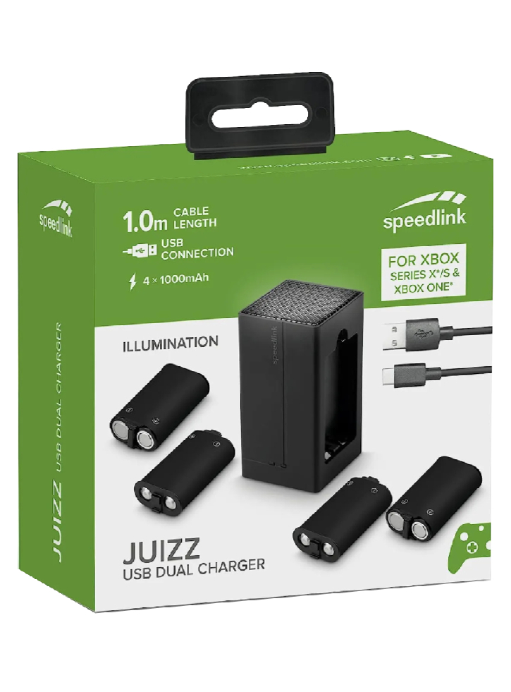Statie de incarcare dubla Speedlink JUIZZ USB Pentru Xbox Series X-S Negru
