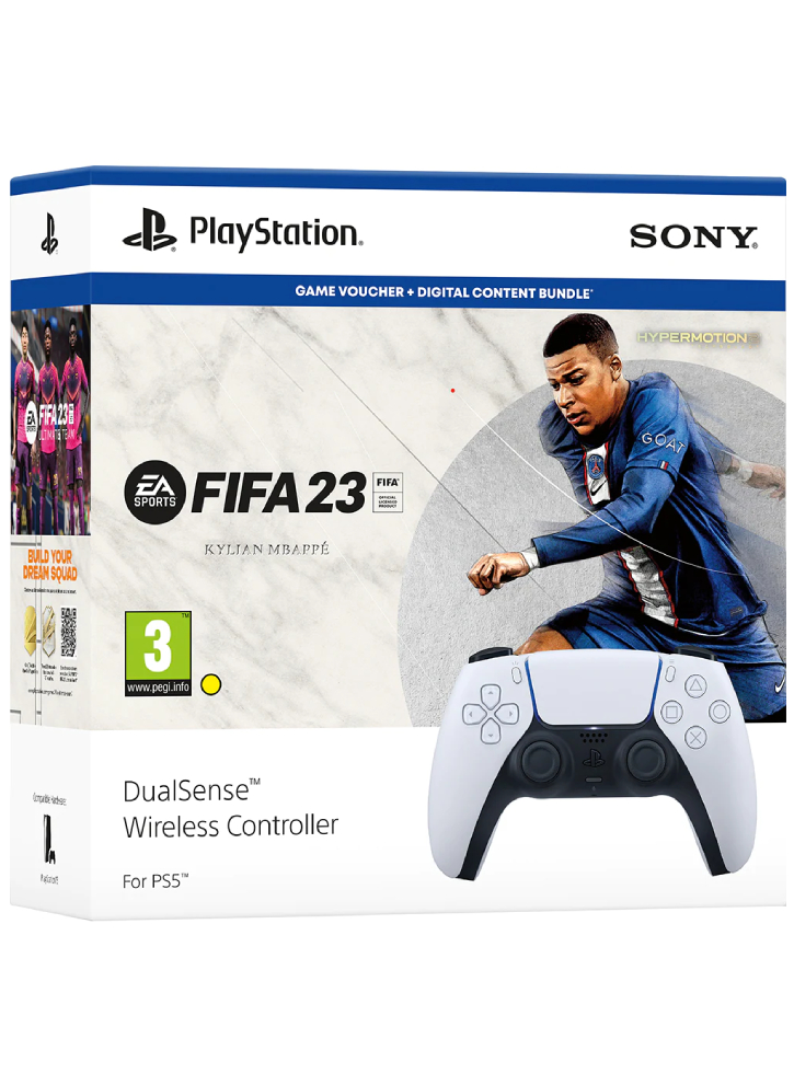 Controller Wireless Alb + FIFA 23 (Cod) + Bundle Vouche - Playstation 5