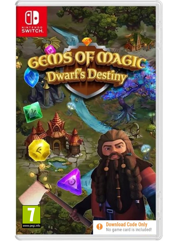 Gems of Magic Dwarf's Destiny (Code in a Box) - NSW