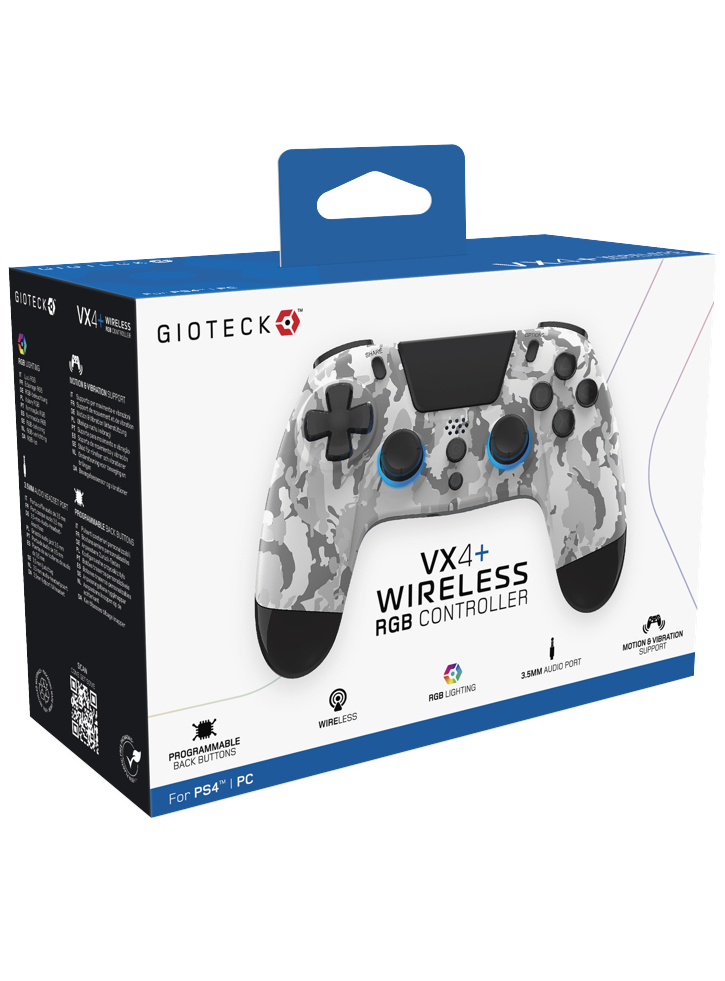 Controller fara fir GIOTECK WX4+ RGB - PS4