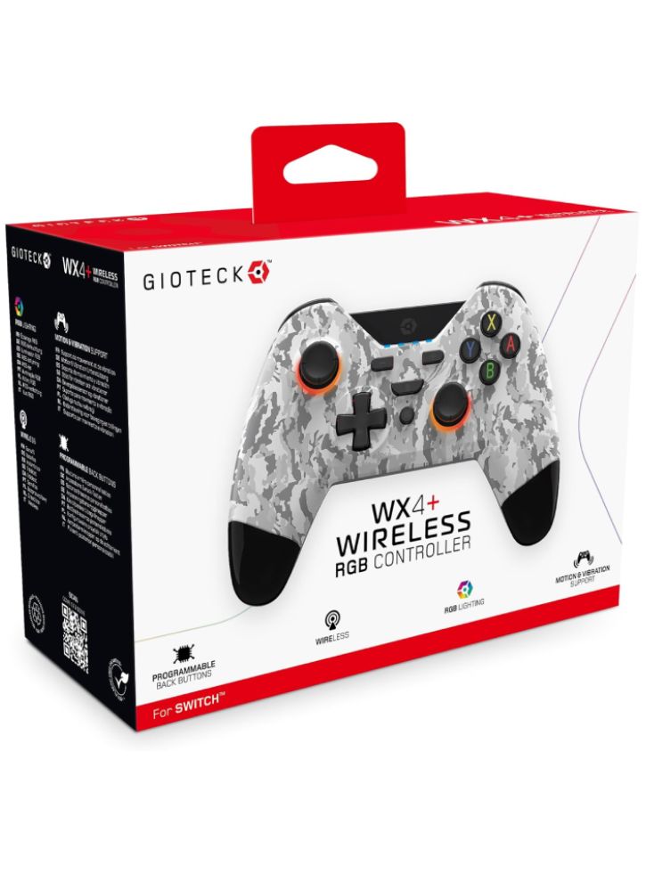 Controller fara fir Gioteck WX4+ RGB Light Camo - NSW