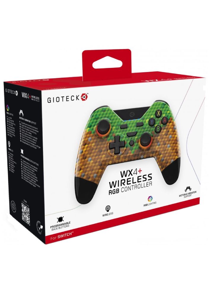 Controller fara fir Gioteck WX4+ RGB Minecraft - NSW
