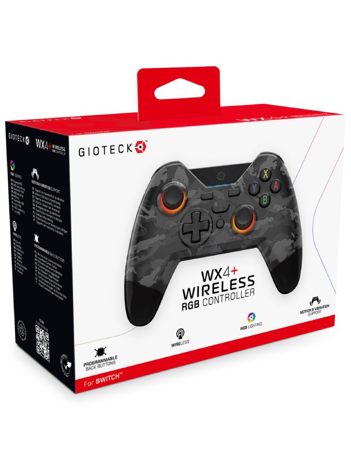 Controller fara fir Gioteck WX4+ RGB Dark Camo - NSW