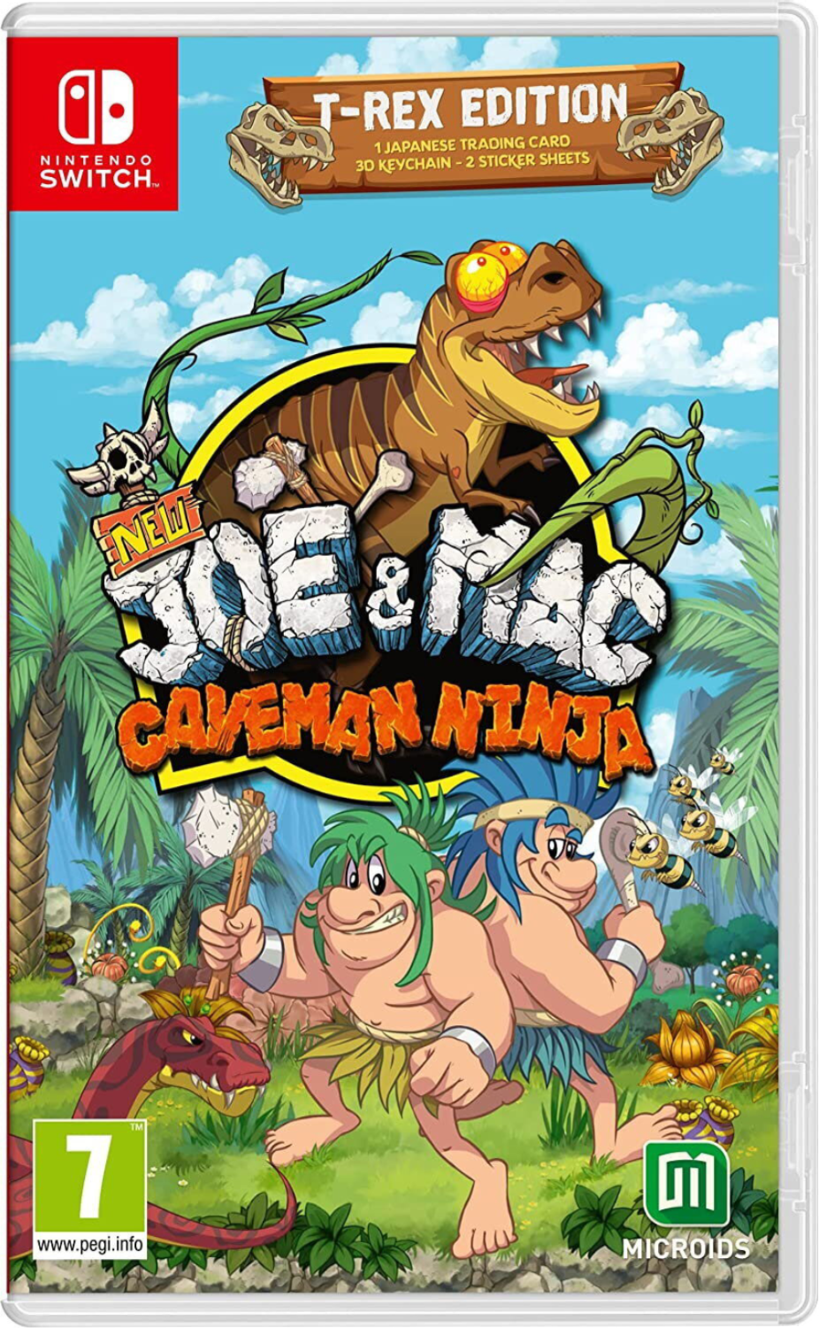 New Joe Mac Caveman Ninja T-Rex Edition - NSW