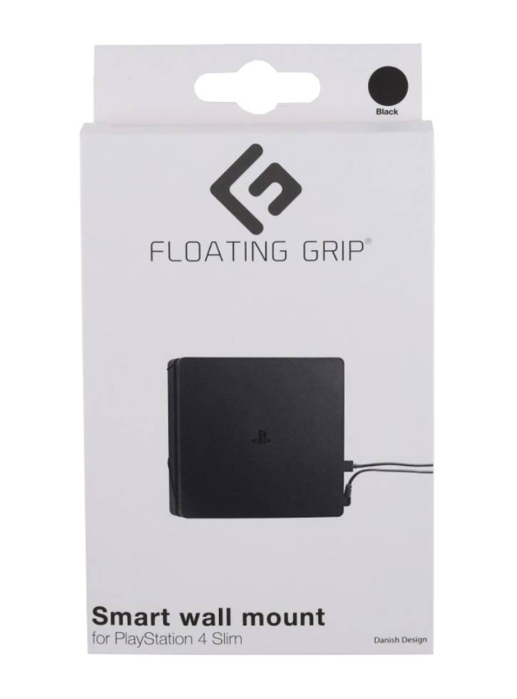 Suport Consola Negru Floating Grip Slim Wall Mount - PS4