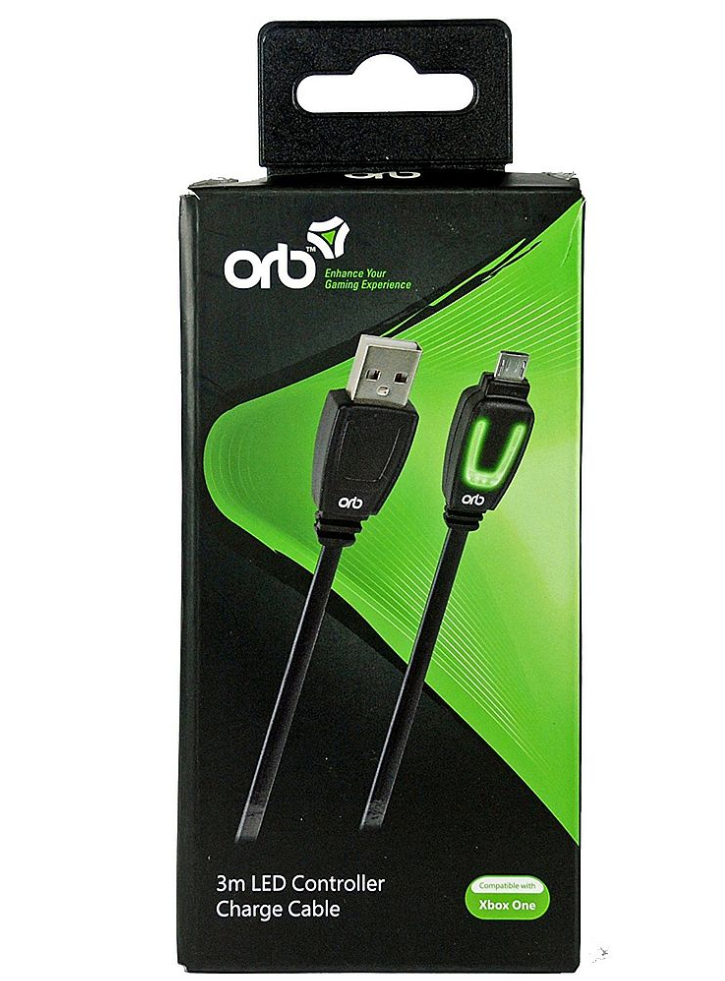 ORB Cablu de încărcare Controller 3m cu LED - Xbox One