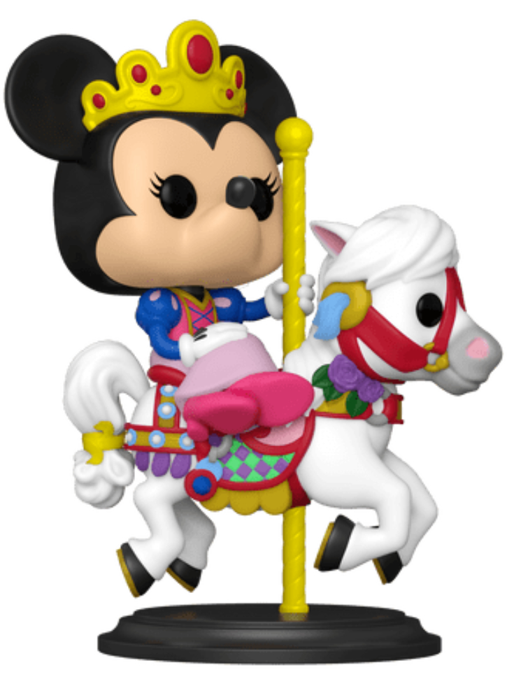 Figurina Funko Pop! Walt Disney World 50th Anniversary S3 - Minnie Mouse pe Caruselul Regal Făt-Frumos 9 cm