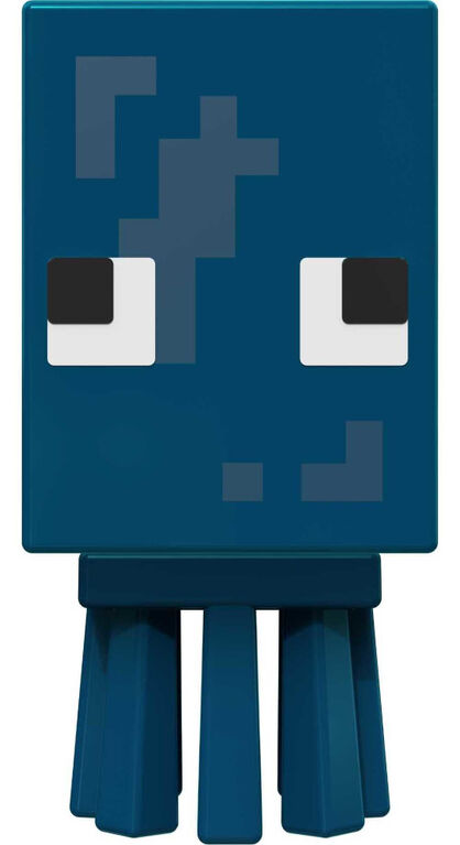 Figurina Mattel Minecraft Mob Head Minis Squid (HDV87)