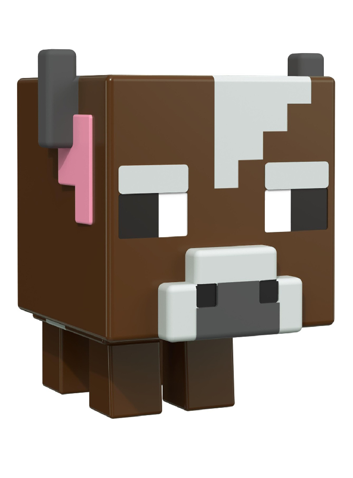Figurina Mattel Minecraft Mob Head Minis Cow (HDV85)